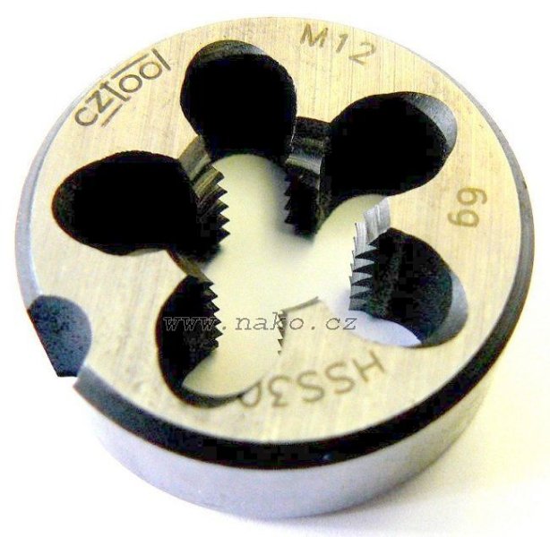 Závitová kruhová čelist 223210 HSS M8x0,75 /270 082/ 6g s lamačem třísek