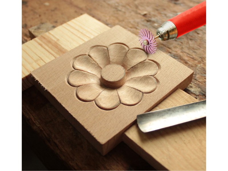 EXTOL PREMIUM 8803762 disky radiální štětinové P80,120,220,400,600,1000,2500,52ks,st.3mm Obrázek