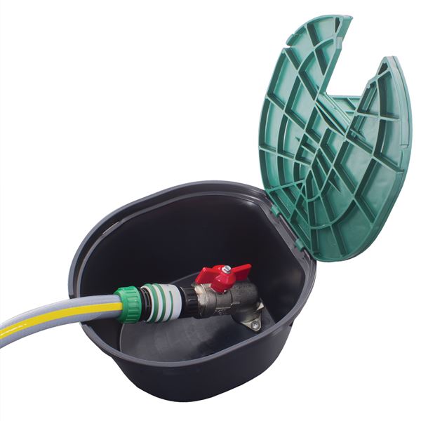 RainWorks RW-15RND Valve šachtice oválná s 3/4" ventilkem Obrázek
