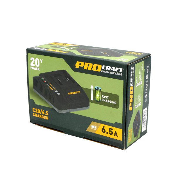 PROCRAFT Industrial C20/6.5 rychlonabíječka LiIon baterií 20V Obrázek