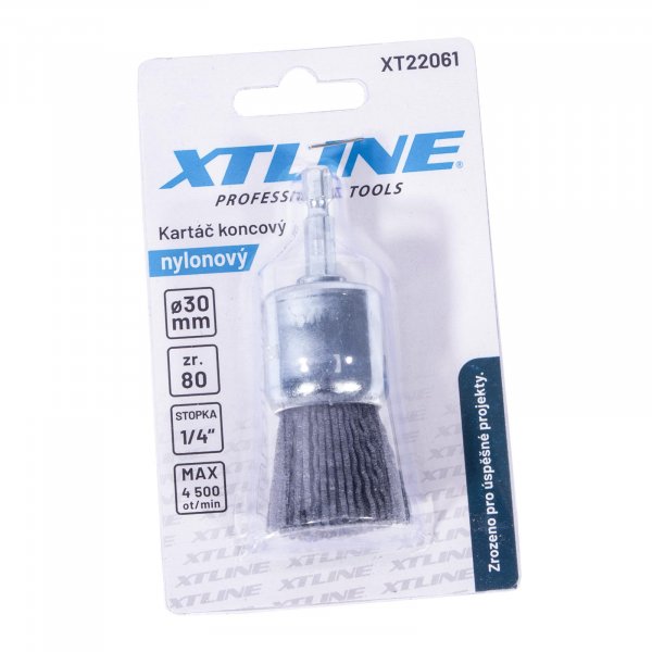 XTline XT22061 nylonový kartáč čelní 30mm ZR80, stopka šestihran Obrázek