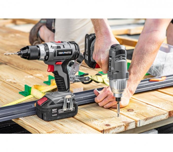 GRAPHITE ENERGY+ 58G019 příklepová bezuhlíková aku vrtačka 18V LiIon bez akumulátoru Obrázek