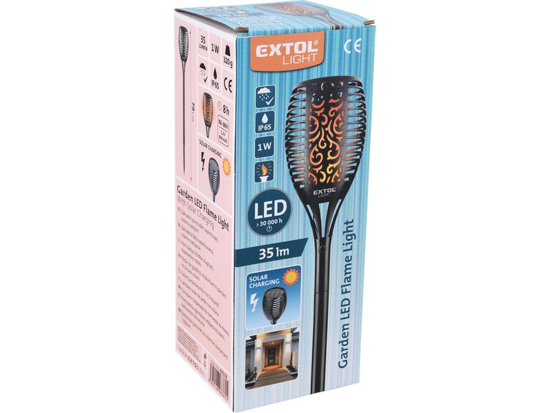 EXTOL LIGHT 43132 solární LED pochodeň 79cm Obrázek
