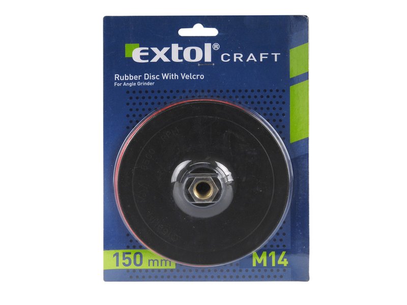 EXTOL CRAFT  108575  nosič brusných výseků  150mm, M14 suchý zip Obrázek