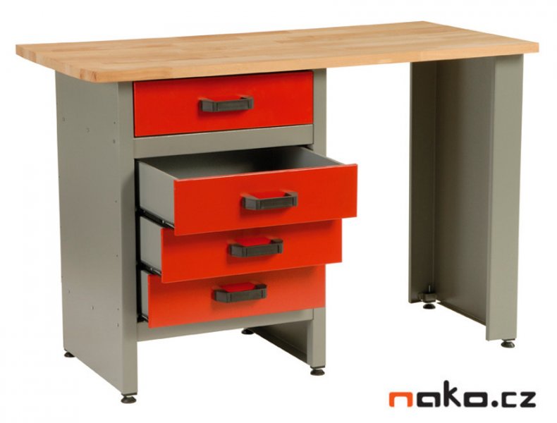 MARS 5803 pracovní dílenský stůl 4x zásuvka Obrázek