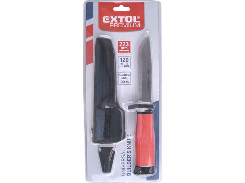 EXTOL PREMIUM 8855101 univerzální pracovní nůž s plastovým pouzdrem