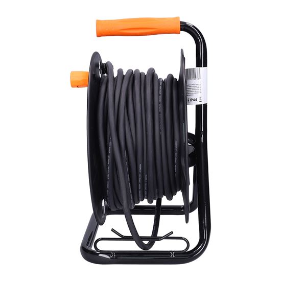 SOLIGHT PB33 prodlužovací přívod na bubnu, 4 zásuvky, venkovní, 25m gumový kabel, 3x 1,5mm2, IP44 Obrázek