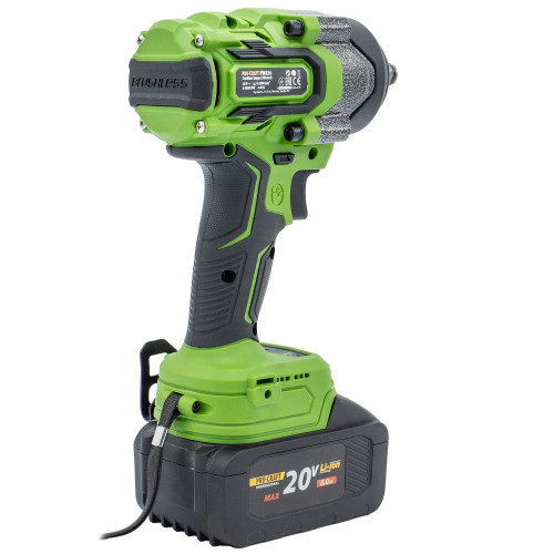 PROCRAFT PWA36 aku rázový utahovák bezuhlíkový 1/2" 850Nm LiIon 20V, bez aku Obrázek