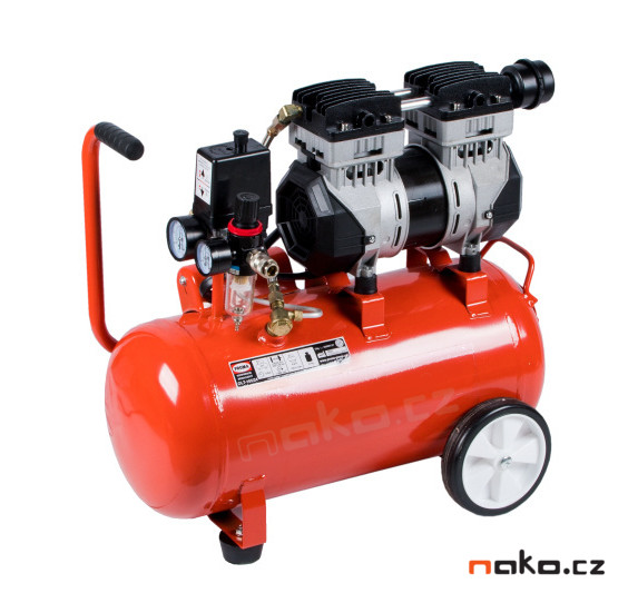 PROMA OLT-105/24 tichý dvoupístový bezolejový kompresor 25000137 Obrázek