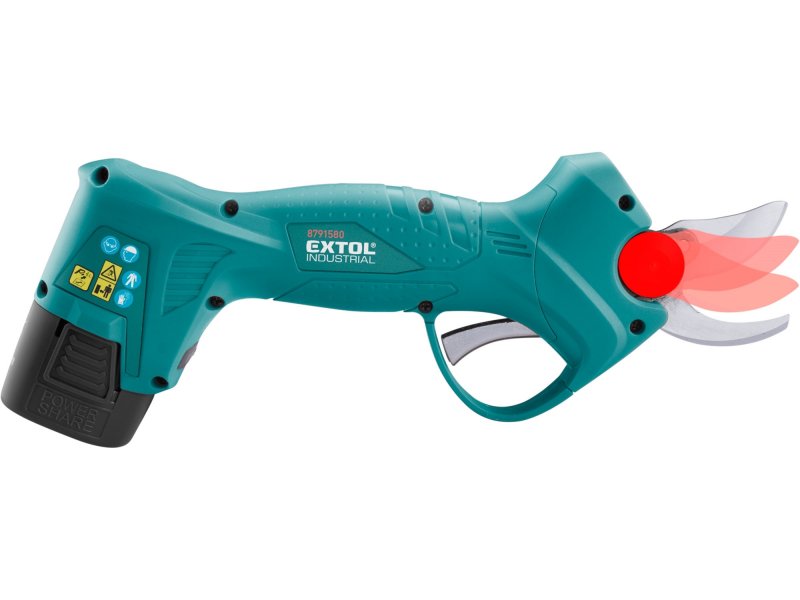 EXTOL INDUSTRIAL 8791580 aku nůžky zahradní, 16V LiIon 2x2Ah Obrázek