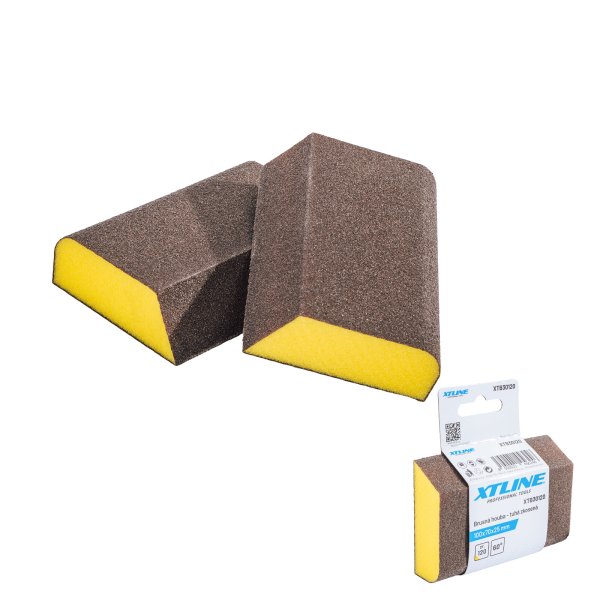 XTline XTB30120 brusná houba 100x70x25 mm Z120 tuhá zkosená s rádiusem