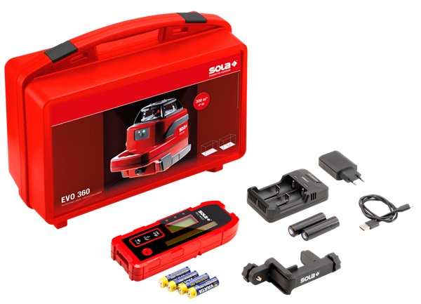 SOLA EVO 360 PROFESSIONAL samonivelační rotační laser s přijímačem Obrázek