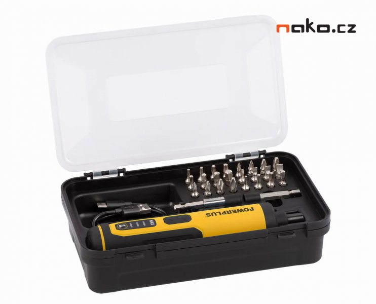 POWERPLUS POWX00420 přímý precizní aku šroubovák LiIon 4V 1,3Ah Obrázek