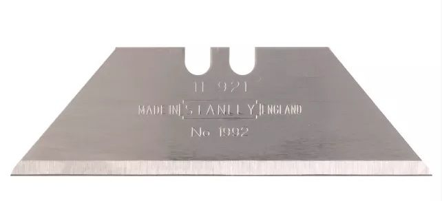 STANLEY 2-11-921 (10 ks) 19mm pevné čepele 1992 bez otvorů pro vysunovací nože Obrázek