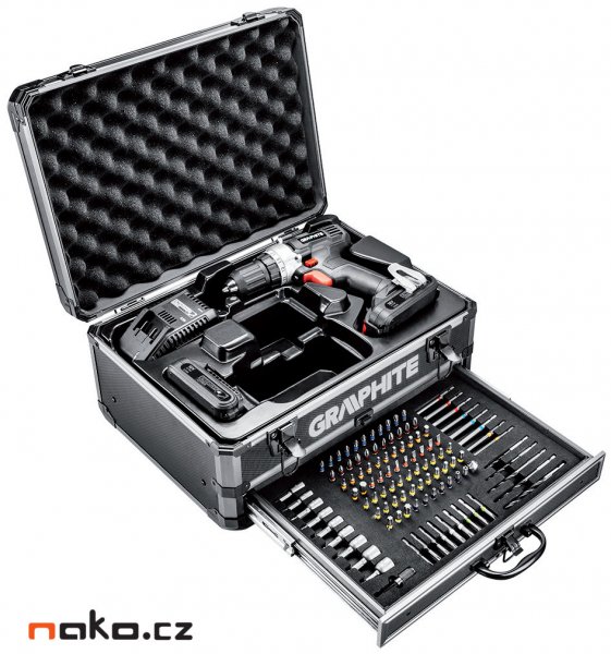 GRAPHITE ENERGY+ 58G000-PS14 aku vrtačka 18V Li-Ion Obrázek