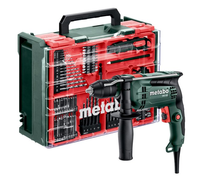 METABO SBE 650 SET příklepová vrtačka mobilní dílna 600742710 Obrázek