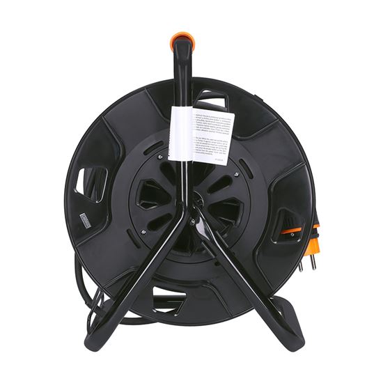 SOLIGHT PB33 prodlužovací přívod na bubnu, 4 zásuvky, venkovní, 25m gumový kabel, 3x 1,5mm2, IP44 Obrázek