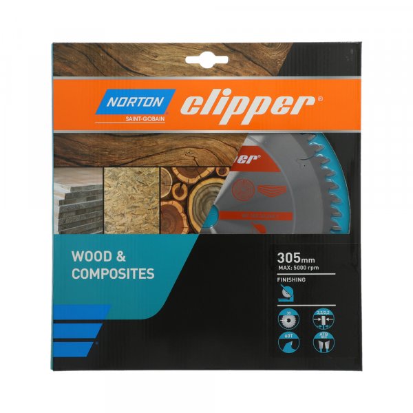 NORTON clipper 305x30mm 60z ATBneg pilový kotouč na dřevo a kompozit.mat. pro pokos.pily Obrázek