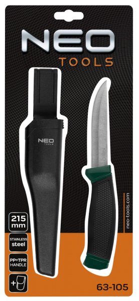 NEO TOOLS 63-105 univerzální nůž s pouzdrem