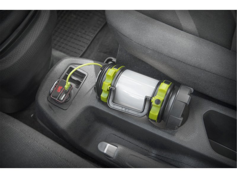 EXTOL LIGHT 43140 svítilna s lucernou a powerbankou, 350lm Cree XPG2 LED, USB nabíjení Obrázek