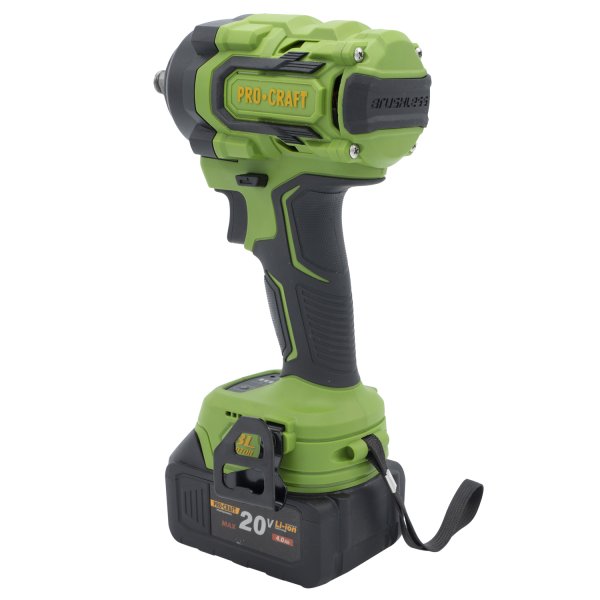 PROCRAFT PWA18 aku rázový utahovák bezuhlíkový 1/2" 550Nm LiIon 20V, bez aku Obrázek