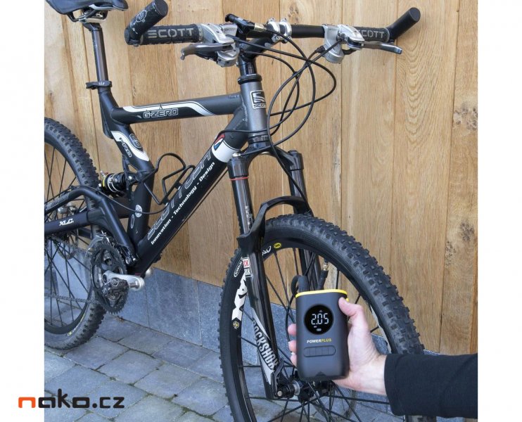 POWERPLUS POWX1710 aku kompresor 10bar 8V LiIon 2Ah Obrázek