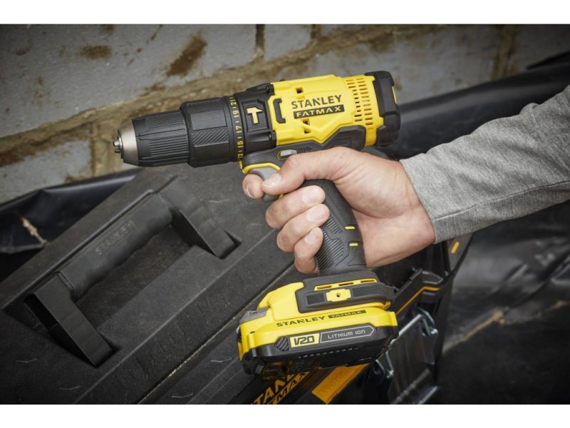 STANLEY SFMCD711C2K FatMax V20 aku vrtačka s příklepem (2x1,5Ah) Obrázek