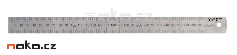K-MET 1022 měřítko ocelové  300mm 251125, síla 1mm