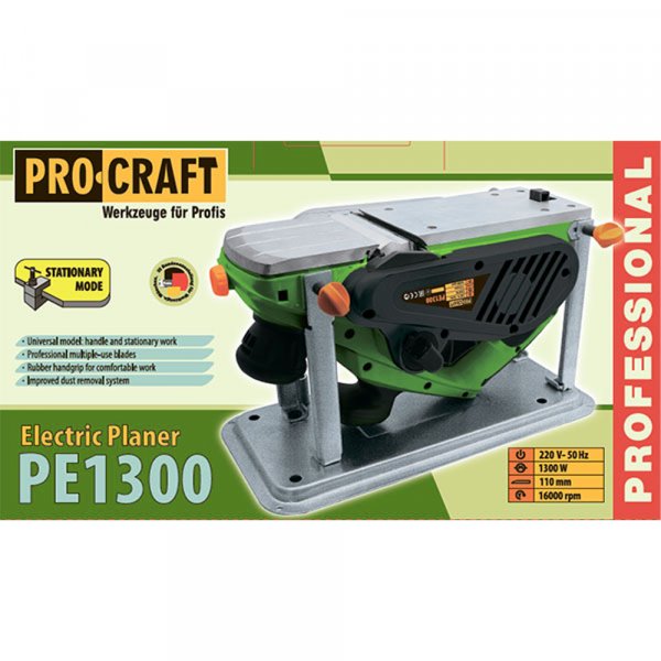 PROCRAFT PE1300 hoblík elektrický 110mm 1300W Obrázek