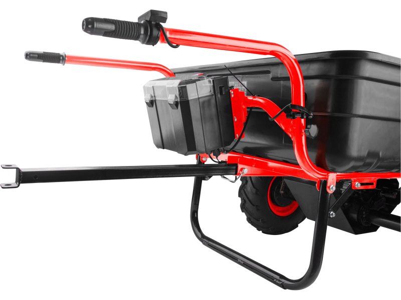 EXTOL PREMIUM 8891592 aku dvoukolák nákladní s převodovkou 300 lit. 300kg, 40V LiIon 6Ah Obrázek