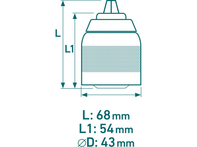 EXTOL INDUSTRIAL 8798011 rychloupínací sklíčidlo 2-13mm, 1/2"-20UNF Obrázek