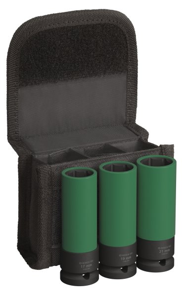 BOSCH sada rázových hlavic na litá kola PRO Impact Socket Set 17,19,21mm 2608003033 Obrázek