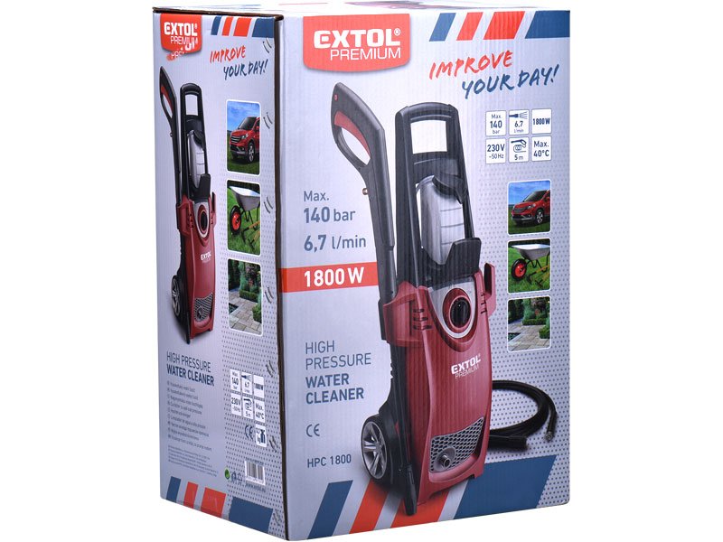 EXTOL PREMIUM HPC 1800 čistič vysokotlaký s přisáváním a šamponováním 8895200 Obrázek