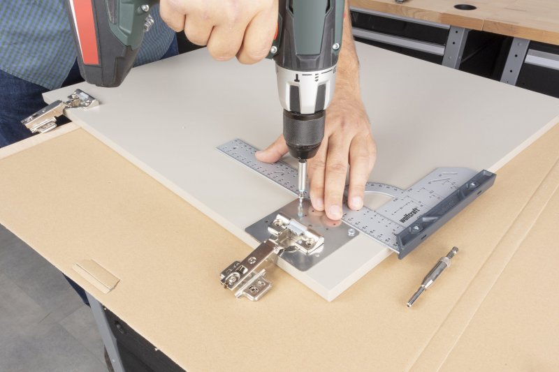 WOLFCRAFT 4658000 sada na opravu pantů – montážní desky Obrázek