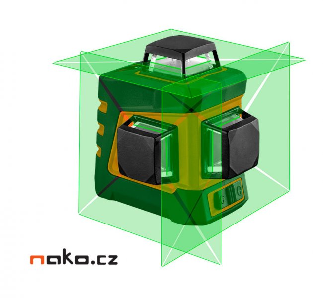 NEO TOOLS 75-108 křížový samonivelační 3D laser 3x 360° 20m se zeleným paprskem, LiIon Obrázek