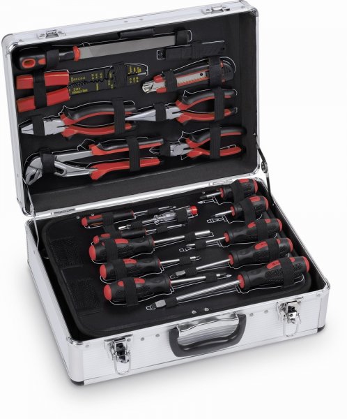KREATOR KRT951002 sada ručního nářadí v hliníkovém kufru, 109 dílů Obrázek