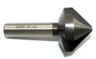 CZTOOL záhlubník 90° pr. 50.0 mm tříbřitý HSS 221625.2, 741 500 Obrázek