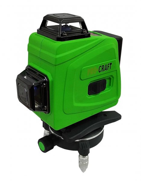 PROCRAFT LE-4G křížový samonivelační 3D laser 4x 360° 40m se zeleným paprskem, LiIon 2x4Ah Obrázek