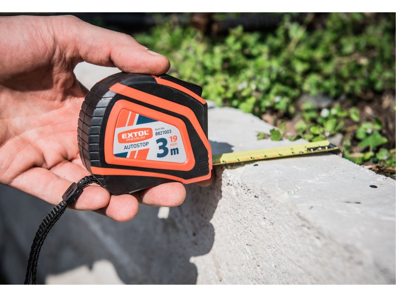 EXTOL PREMIUM 8821007 metr svinovací 7,5m š. pásku 25mm Obrázek