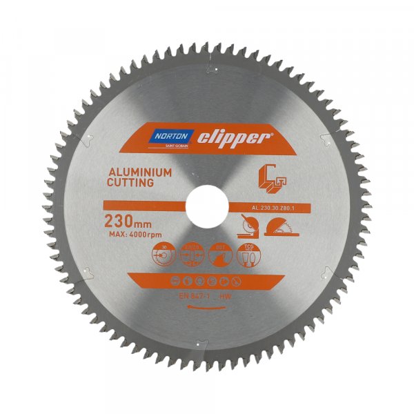 NORTON clipper 230x30mm 80z TCGneg pilový kotouč na hliník Obrázek