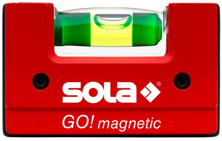 SOLA GO! magnetic CLIP kompaktní vodováha 7,5cm, V drážka, 01621201 Obrázek