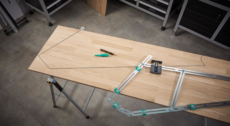 Wolfcraft schodišťová šablona Obrázek