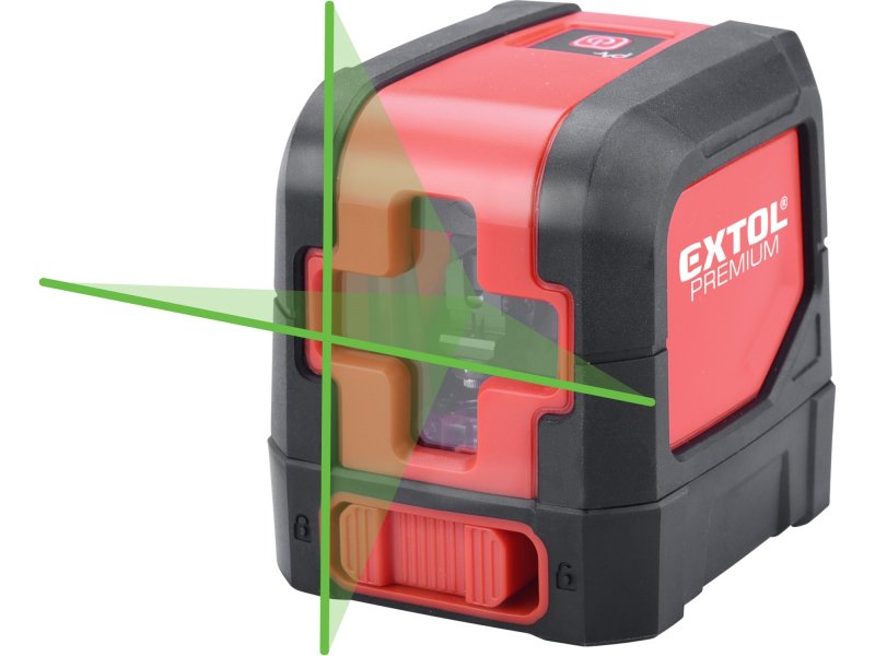 EXTOL PREMIUM 8823306 křížový laser se zeleným paprskem samonivelační