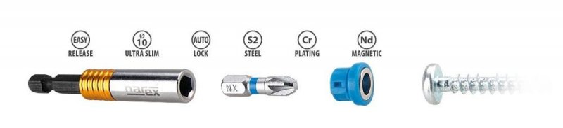 NAREX magnetický nástavec SUPER LOCK-BLUE (M) - 2ks Obrázek