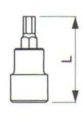 NAREX 760451H06 hlavice 1/2"- 6 imbus zástrčný