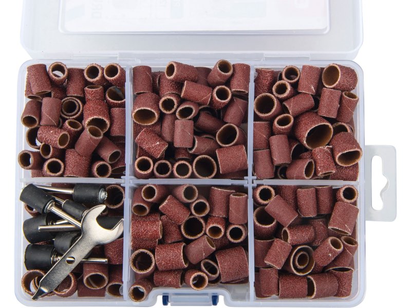 EXTOL PREMIUM  8803760 sada brusných válečků 350ks, průměr stopky 3,2mm Obrázek