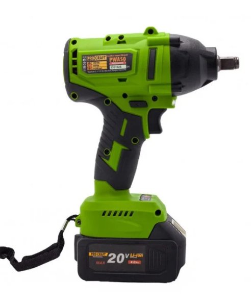 PROCRAFT PWA56 aku rázový utahovák bezuhlíkový 1/2" 560Nm LiIon 20V, bez aku Obrázek