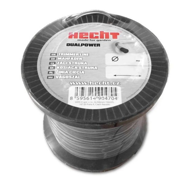 HECHT 10336024 struna kulatá 2,4mm x 360m pro vyžínače a křovinořezy