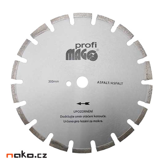 MAGG Profi DKS300 diamantový kotouč segmentový 300x25,4mm na asfalt Obrázek