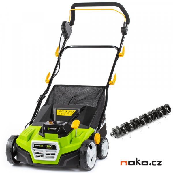 FIELDMANN FZV 70905-0 aku vertikutátor 2x20V LiIon FAST POWER 20V 50005363 bez aku Obrázek